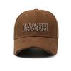 Embroidered Letter Baseball Cap Unisex Outdoor Rough Hard Top Cap Couple Sun Hat