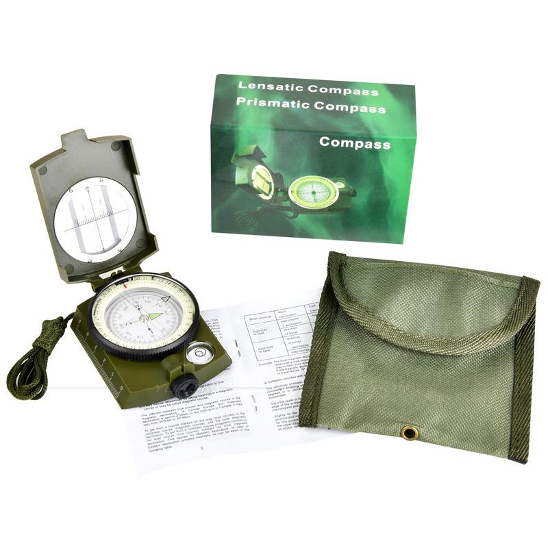 K4580S Multi-functional Outdoor Compass - High-precision Engineering Plastic for Professional Camping and Teaching Aid