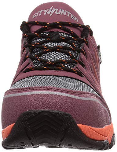 Fukuyama Rubber CITYHUNTER #100 Men's Protective Sneakers, Plum, Size 25.5 Cm, 3E