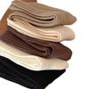 Rhombus Wool Retro Twist Medium Tube Simple Warm Brown Stacking Socks Stockings