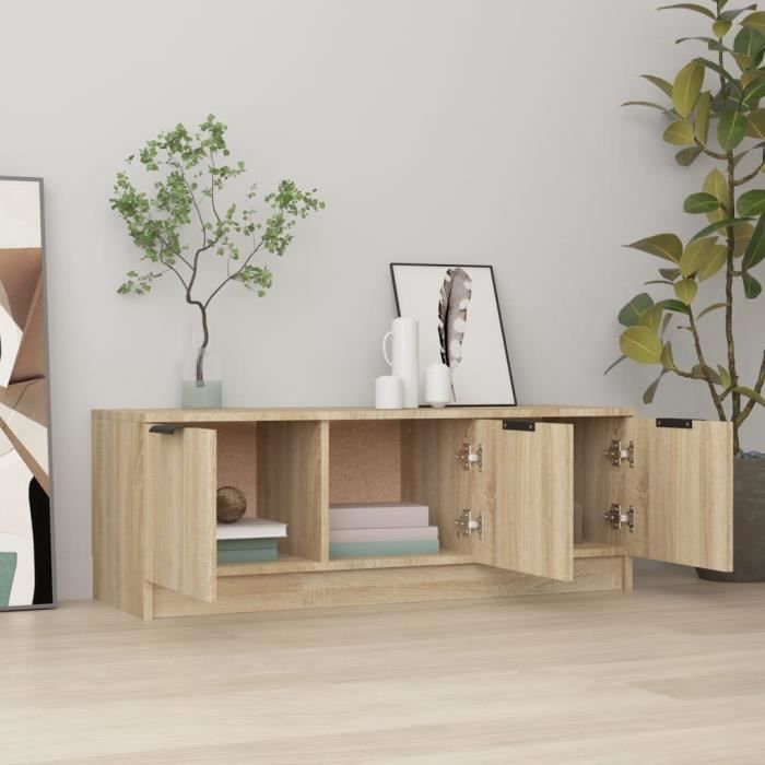 VidaXL TV Cabinet Sonoma Oak 102x35x36.5 Cm Engineered Wood811361