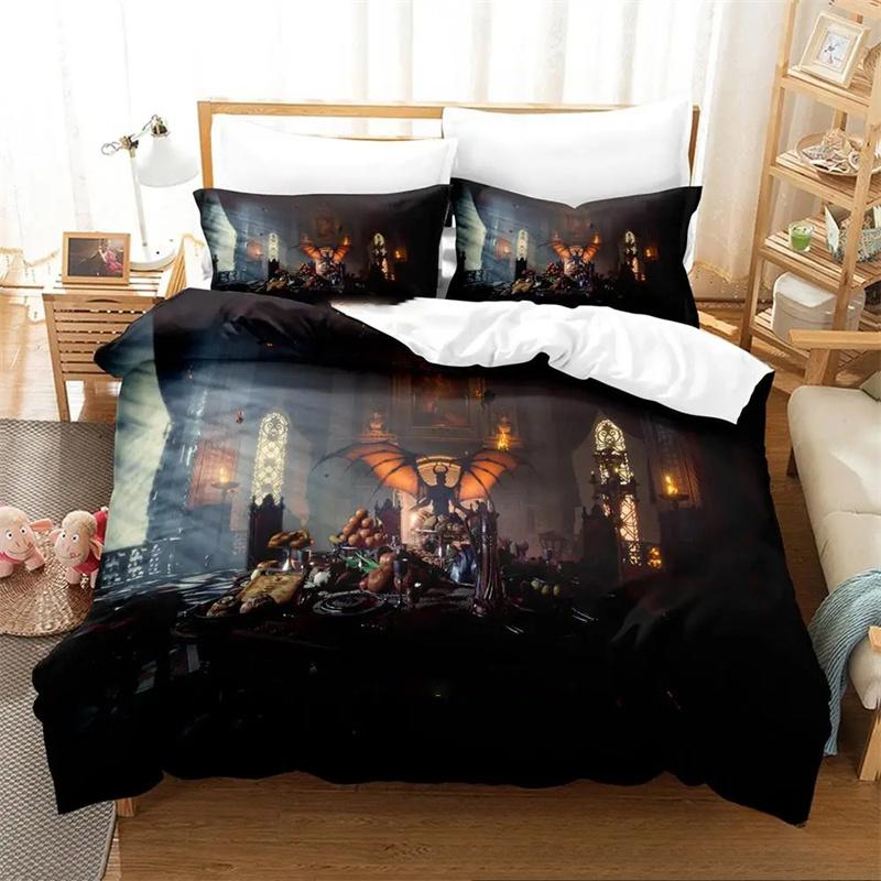 Set da letto 3D Gioco Baldurs Gate 3, Copripiumino Piumino Set da letto Copripiumino Federa, Misura King Queen Singolo Ragazzi Ragazze Adulti
