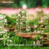RetroStory Pastoral Flower Terrace Stickers for Journals - Creative Children's Decorative Scenery