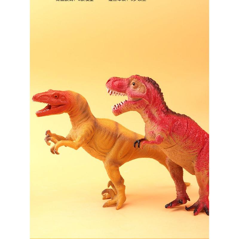 Large Simulated Soft Rubber Dinosaur Toy with Sound Tyrannosaurus Rex Triceratops Animal Model for Boys and Children