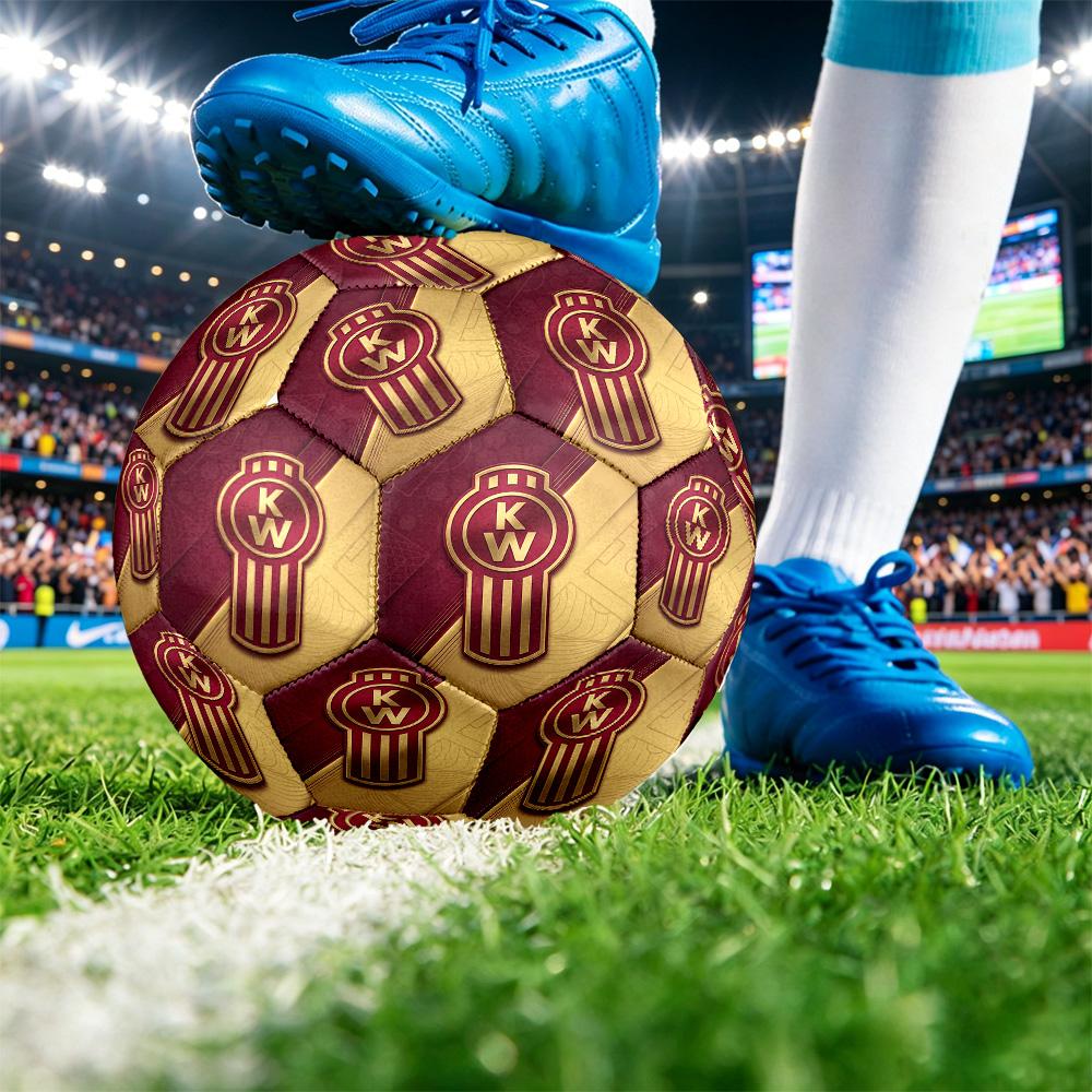 Kenworth Print Standard Size 5 Soccer Ball Durable Shock?Absorbing Ball For Training Match Outdoor Play