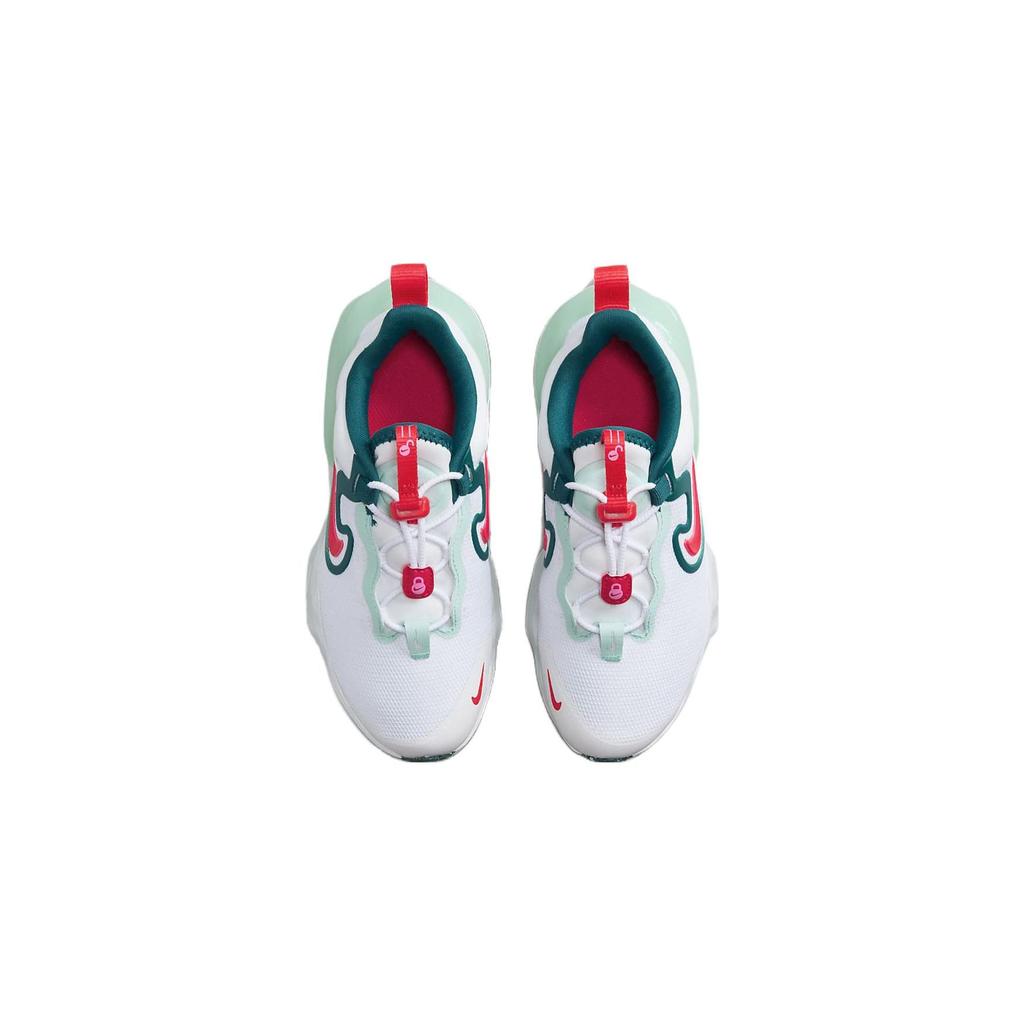 Nike Run Flow Comfortable Round Toe Kickproof Low Top Kids Running Shoes Kids Running Shoes White Blue DR0471-101