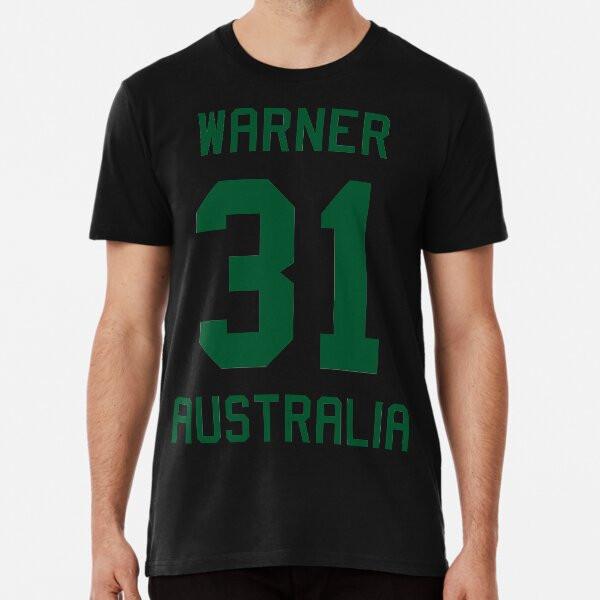 

David Warner | 31 | Australian Cricket Jerse S to 5XL Made in the AU/USA T-Shirt L