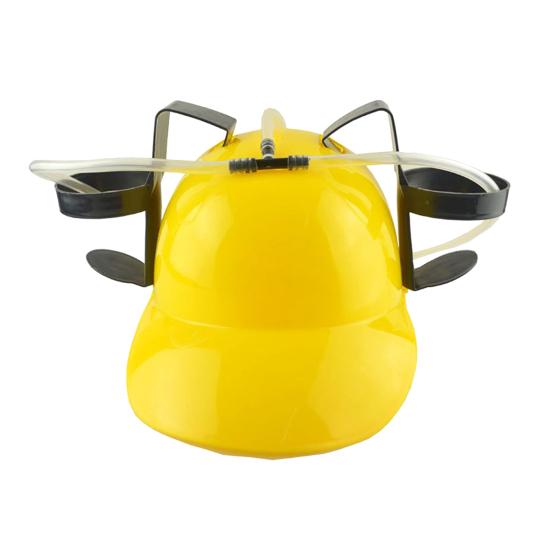 Casco para beber Ajustable Ahorro de trabajo Plástico Novedad Perezoso Casco para bebidas Suministros para el hogar