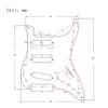 1Pcs Guitar Pickguard 11 Hole Sss Linden Wood With Decorative Flower Pattern For St Electric Guitars