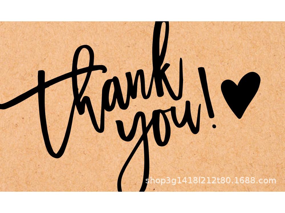 30er-Pack Dankesgrußkarten aus Kraftpapier – Blanko-Geschenkkarten