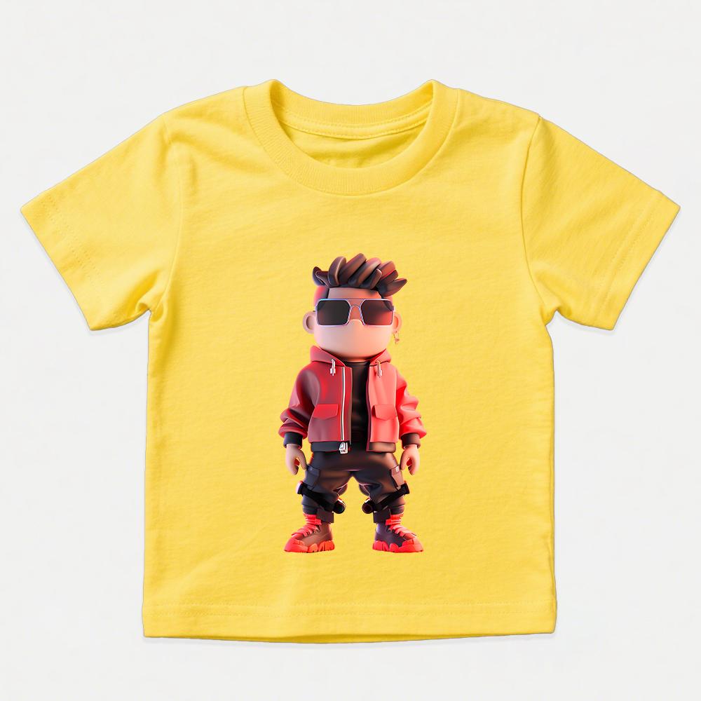 Roblox Printed Cotton Tshirt for Boys Cool Graphic Tee Kids Short Sleeve Tops Childrens Casual Wear