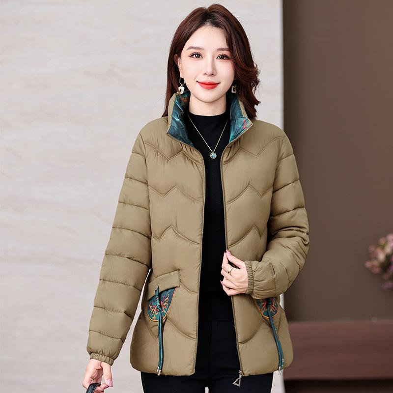 Cotton-padded Clothes, Winter Wear, Down-padded Clothes, Mother's New New Chinese Style, Western Style, Comfortable and Thickened Coat