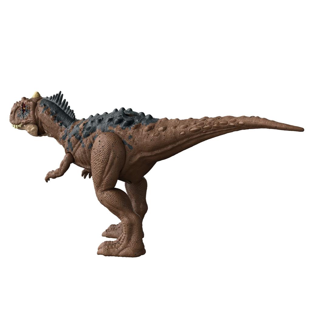 Mattel Jurassic World Neue Herrscher Actionfigur, Brüllender Rajasaurus [Gesamtlänge: Ca.. 26cm] [Ab 4 Jahren] HDX35 Braun, Mittel