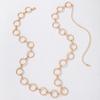 Accessories Punk Hip Hop Single Layer Metal Ring Body Chain Vintage Temperament Geometric Circle Waist Chain Women