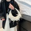 Sac à main pour femme nœud en demi-lune Sacs plissés Nuage Boulette pour femme Sac d'épaule Croissant Sac de créateur Pochette Croissant