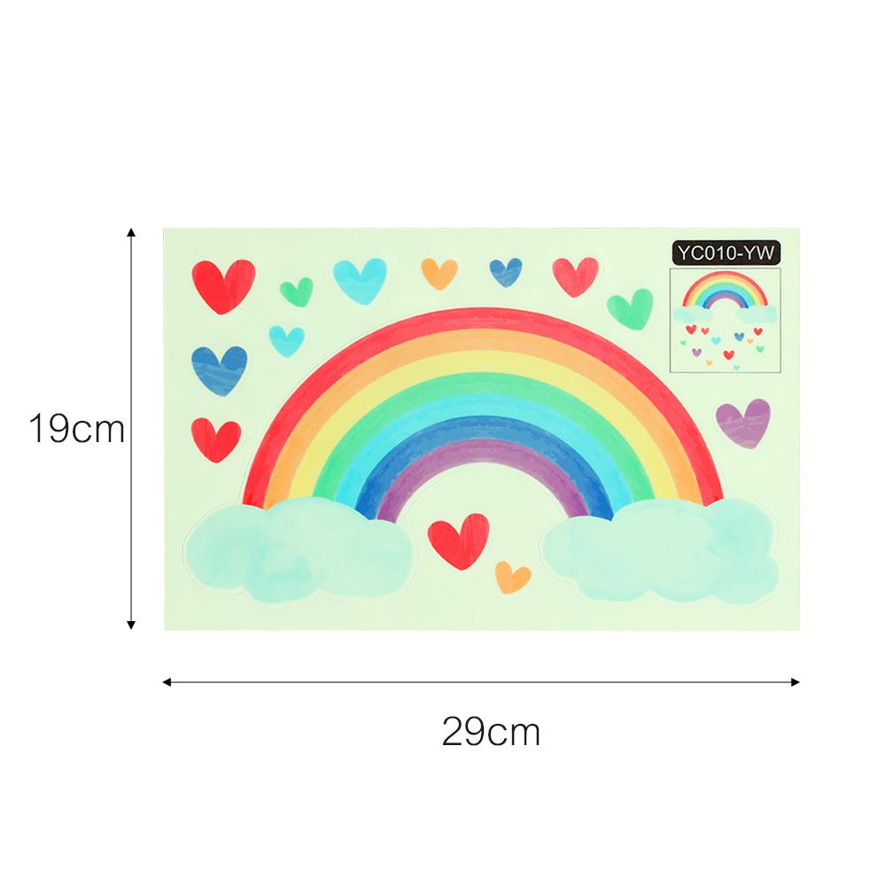 

светящиеся радужные облака любовь наклейка на стену