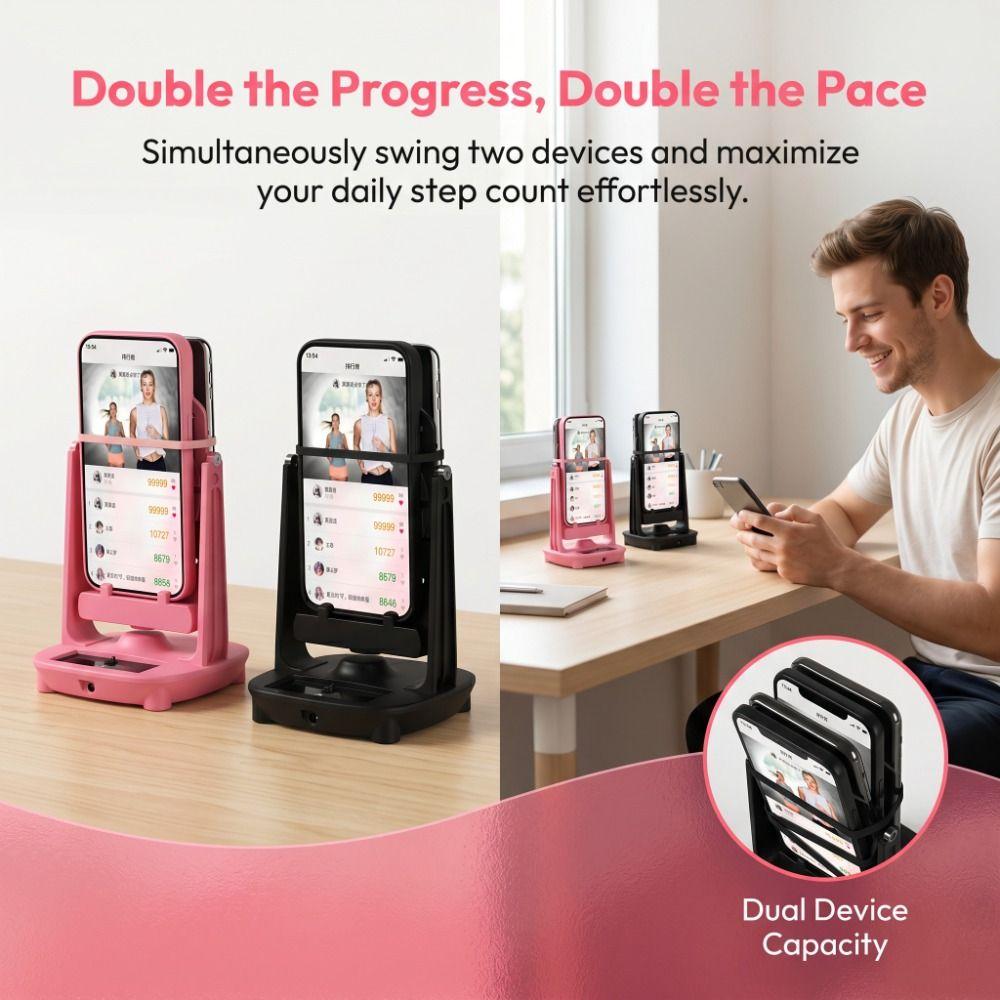 Magnetic Isolation Phone Swing Step Counter Phone Pedometer Step Counter Walking Exercise