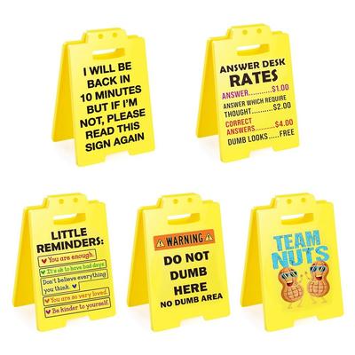 Durable Multifunctional Office Signage Acrylic Yellow Office Sign Office Decorations for Home Decor