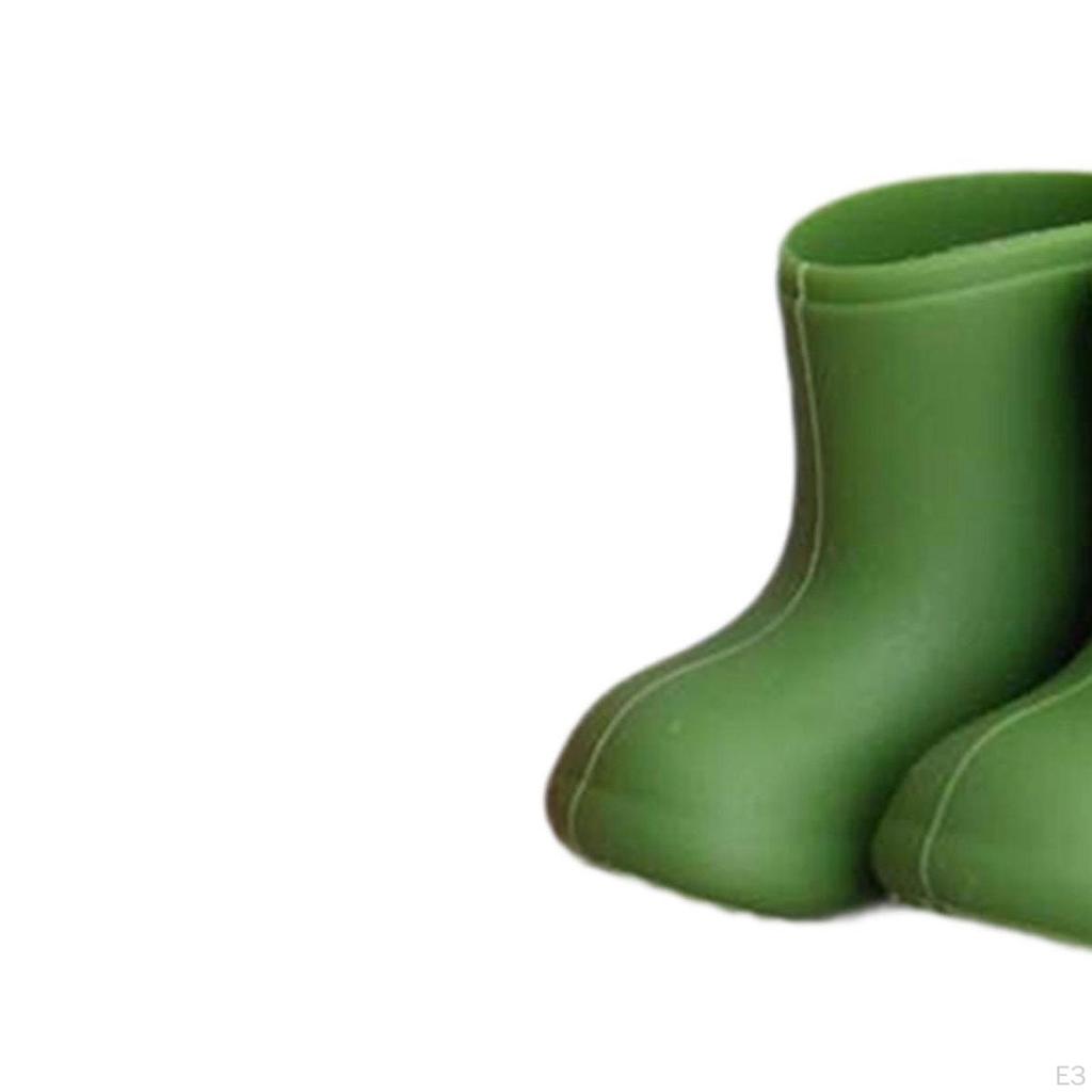 Mini Rain Boots Doll Shoes for 1/12 BJD Dolls Decorative Dollhouse Accessories, Realistic DIY