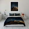 Pyramid Starry Night Decor Set Soft Comfortable Duvet Cover Bedding Set Included 1*Duvet Cover & 2*Pillowcases, Gift