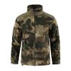 ESDY Herren-Outdoorjacke aus doppelseitigem, dickem Camouflage-Fleece