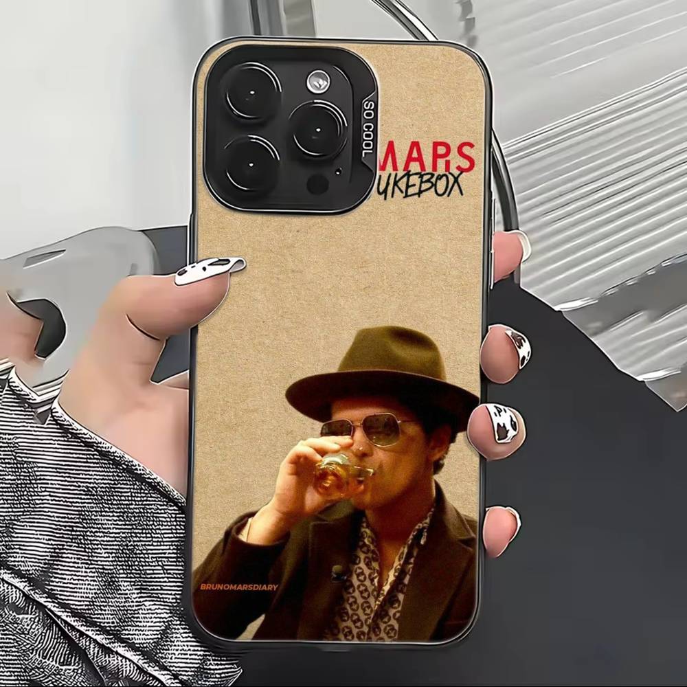 

Singer Bruno M-Mars Phone Case For iPhone 17,16,15,14,13,12,11 Plus,Pro Max,XS,Colorful Silver Black Cover iPhone13Pro