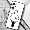 Cartoon Middle Finger For Realme 14 10 11 12 13 Pro Plus GT 6 6T 5 GT7 Pro C67 C61 C55 C53 C51 C21Y C25S C75 Case