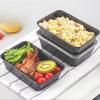 Thickened Disposable Black Takeout Bowls Round Rectangular Microwave Safe Plastic Food Containers