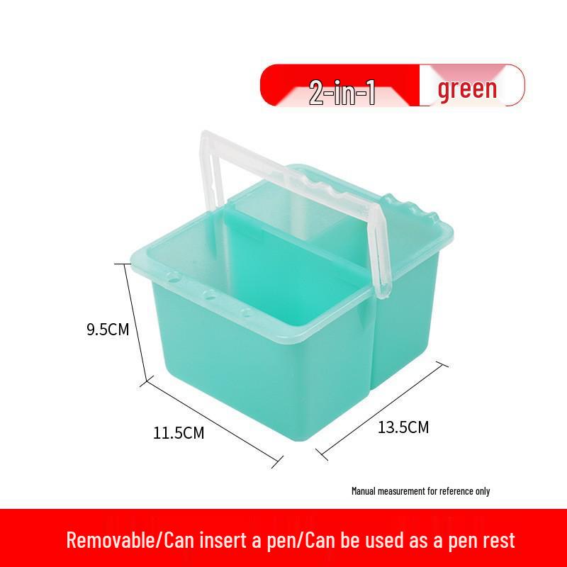 Multifunctional Hand-Carry Wash Bucket with Brush, Watercolor, Oil Painting, Gouache Palette, and Drawing Supplies