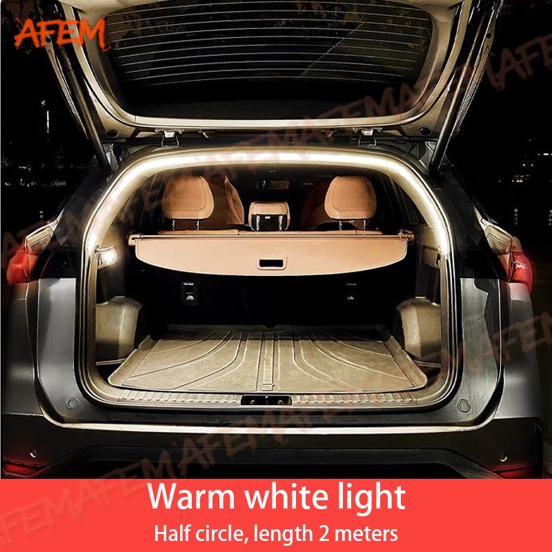 For Toyota RAV4 2013-2025 Car Rear Trunk Brighten LED Strip Lighting Waterproof Flexible Accessories