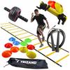 Football Set Ladder Cones Jump Rope Ab Wheel Coordination Ladder Pro