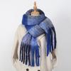 Winter Scarf Men Women Cashmere Warm Rainbow Hairy Pashmina Blanket Wraps Female Thick Soft Bufanda Tassel Shawl Poncho Echarpe