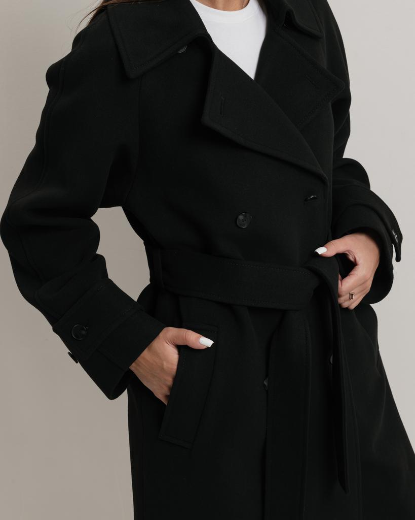 Women's Coat Fine Line 294 42 Black