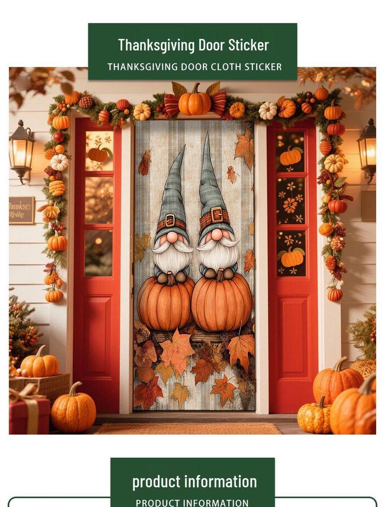 Thanksgiving Door Tapestry: Festival Decoration for Room or Door