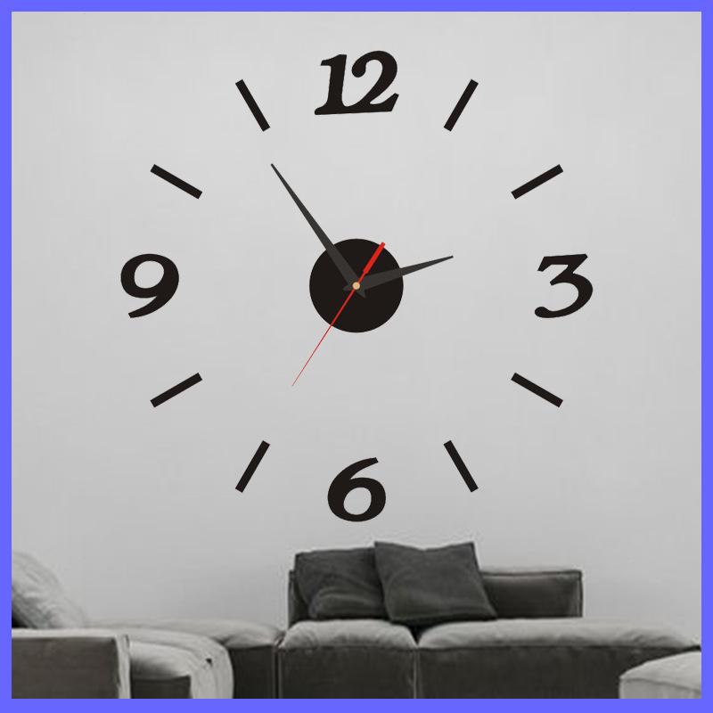 Minimalist Living Room Acrylic Wall Clock Creative DIY Art Clock Personalized Decoration Wall Sticker Clock