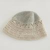 Elegant Waves Bucket Hat Handwoven Breathable Crochet Hat Holiday Decors Vacation Hat Western Cloches Style