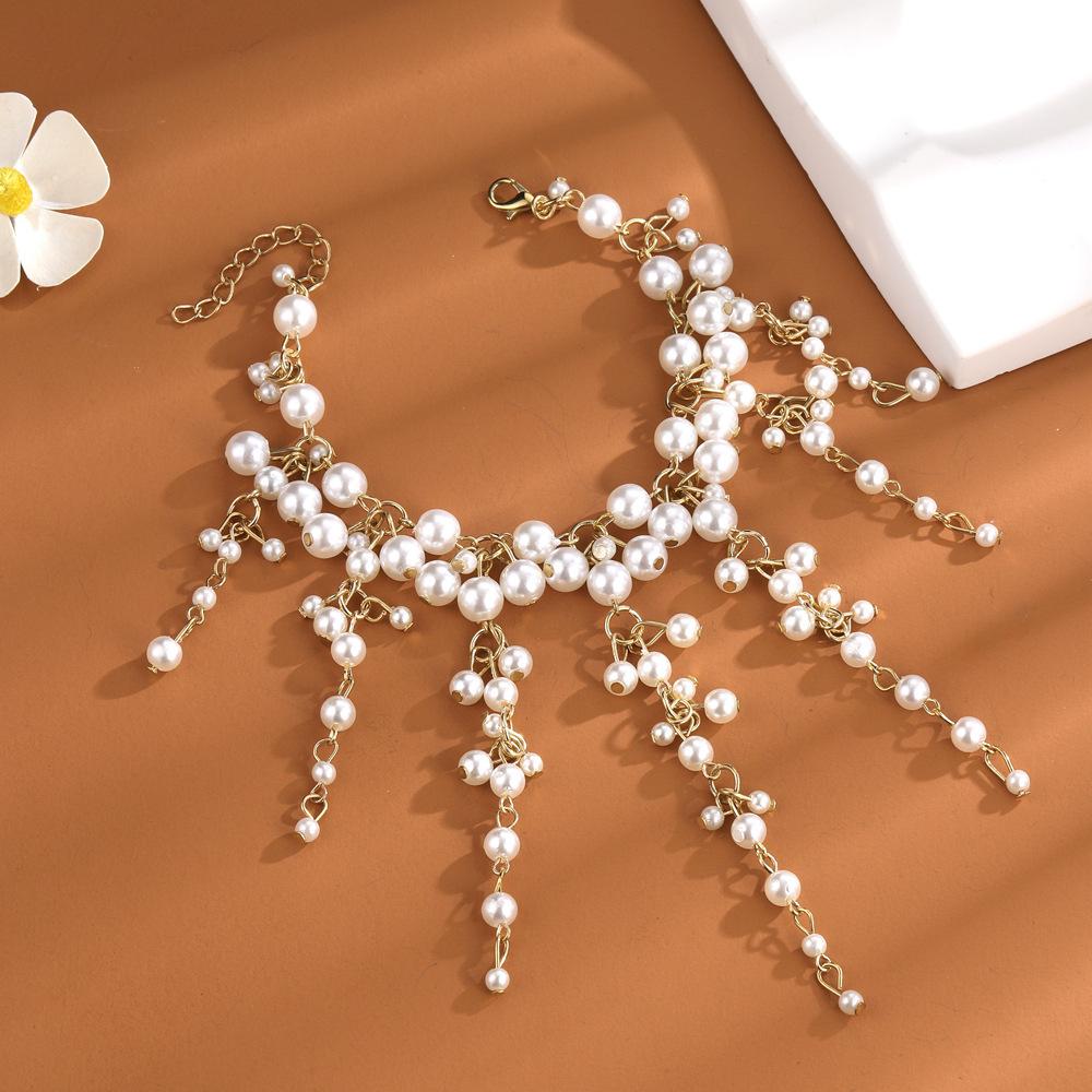 Bracelet, Fashion Light Luxury Personalized Gold Pearl Fringed Bracelet Bracelet Jewelry