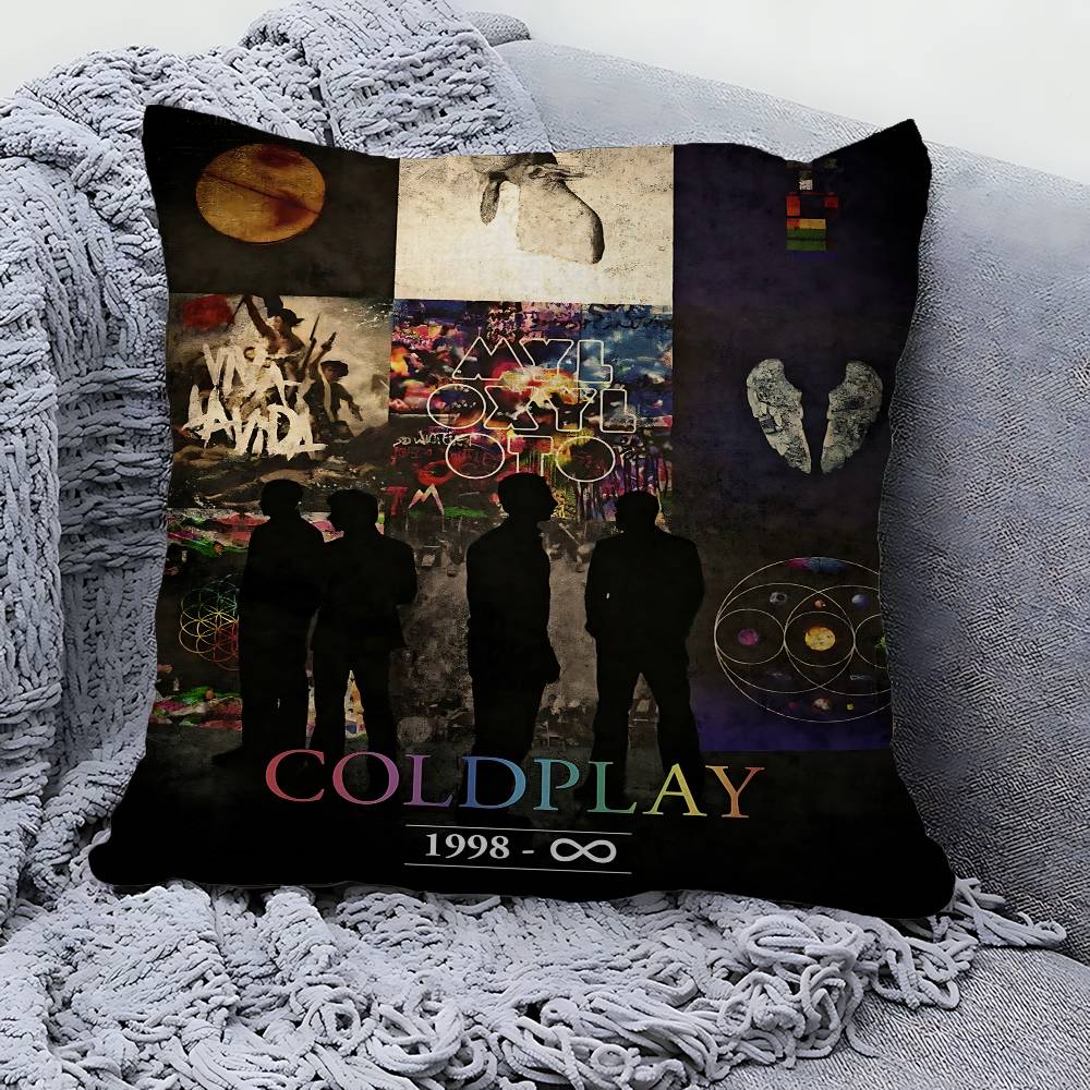Band C-Coldplay Cushion Cover Inches Farmhouse Decor Home Throw Pillow Covers For Couch Decorations