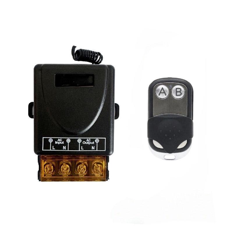 High Power 220V Wireless Remote Control Switch for Water Pumps, Irrigation, Fans, Smoke Extractors, and Sprayers.