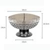Transparent Light Luxurys Fruit Plate Large Capacity Snack Nuts Storage Box For Living Room