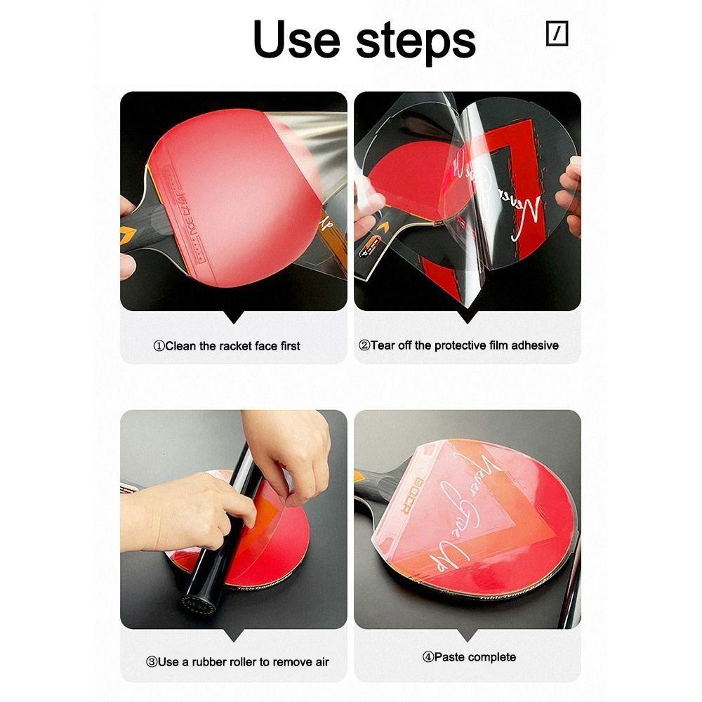 Sticky Table Tennis Paddle Maintenance Cover Transparent Racket Rubber Protective Film