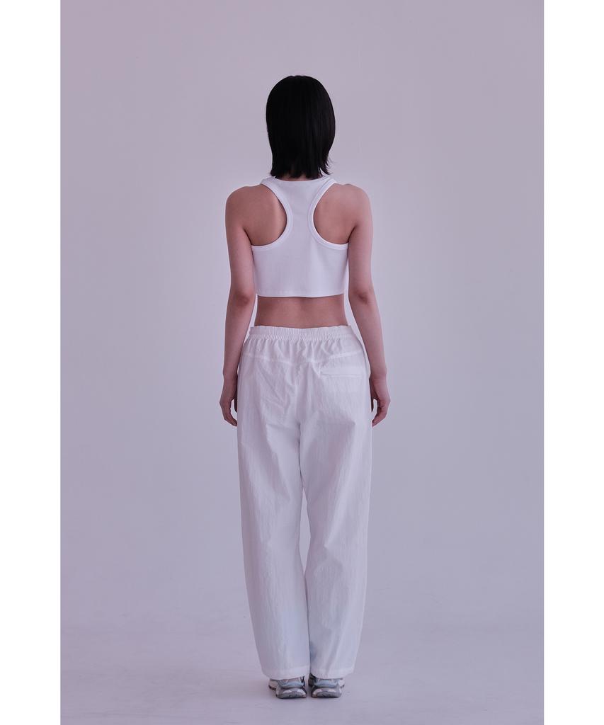 Eolseukamela [Reorder] Lightweight Parachute Pants Women_White