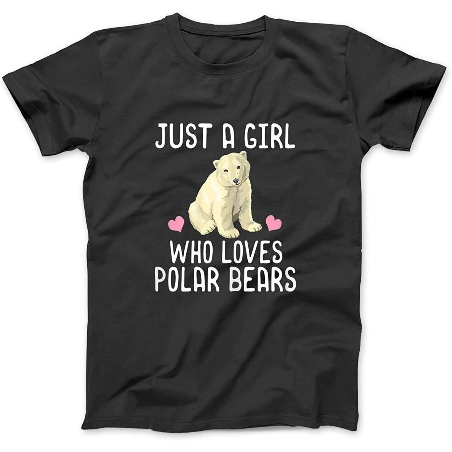 Just A Girl Who Loves Polar Bears T-Shirt Polar Bear Gift T-Shirt NVY Womens Mens Unisex Long Sleeve Hoodie Tank Top S