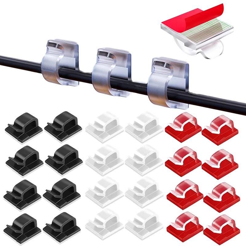 Self-Adhesive Cable Organizer Wire Tie Cable Clamp Clips Holder Clamp Management Car Gps Data Decorative Cord Winder Manager