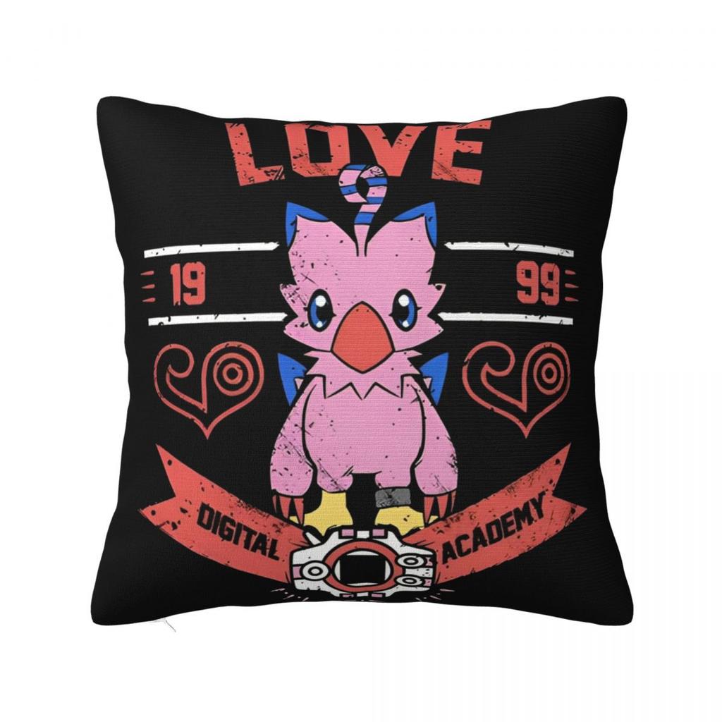 Stylish Bedroom Digital Monster Digimon Decoration Pillowcase Merch Pillow Cover Zipper Multi-Size