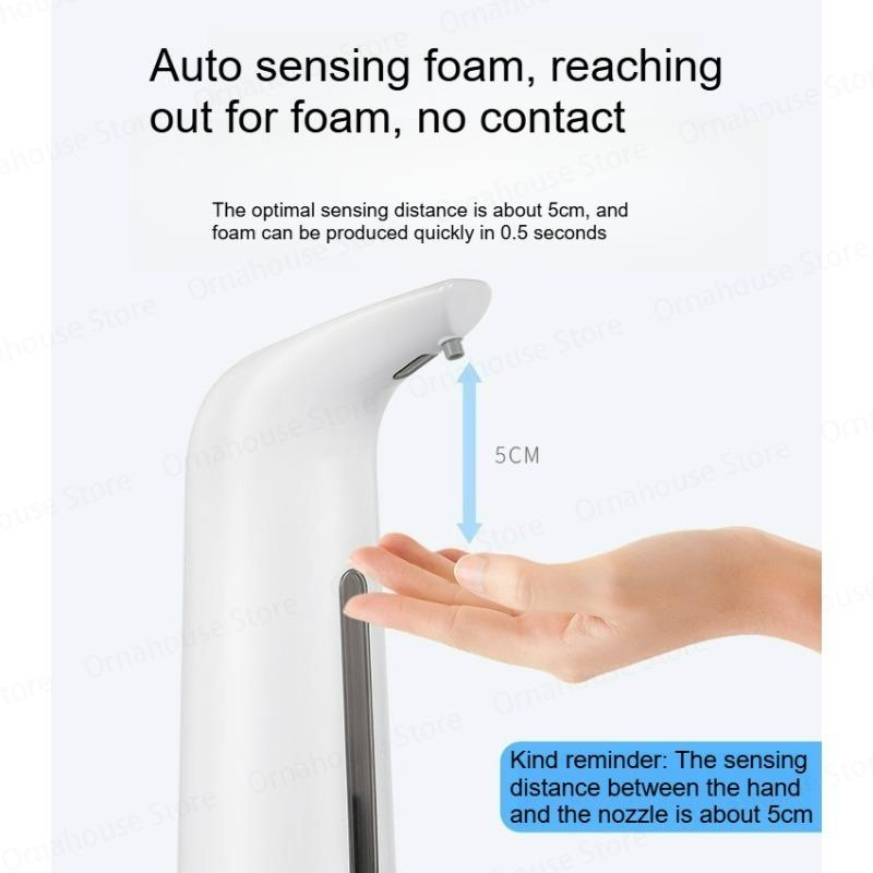 400ML Automatic Foam Soap Dispenser Infrared Sensor Contactless Sanitiser Dispenser for Home Kitchen Bathroom Hand Sanitizer