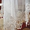Elegante Tovaglia Bianca in Pizzo con Ricamo Floreale Design Fatto a Mano per Arredo Interno/Esterno, Perfetta per Cucina, Sala da Pranzo e Feste