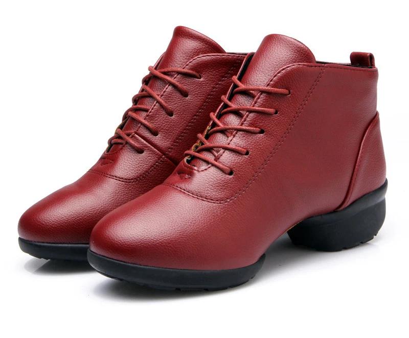 

Женская обувь для джазовых танцев Женские танцевальные кроссовки Женская черно-красная обувь для современных бальных танцев для девочек Размер 34-42 40