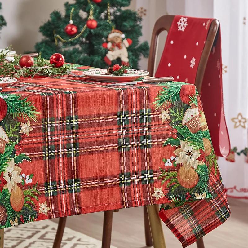 American Tablecloth Christmas Theme Tablecloth Christmas Bell Tablecloth Holiday Decoration