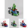 Geschenke Super Mario Kart Prinzessin Peach Pull-Back-Figur Auto PVC-Spielzeugsammlung mit zerlegbaren Gliedmaßen